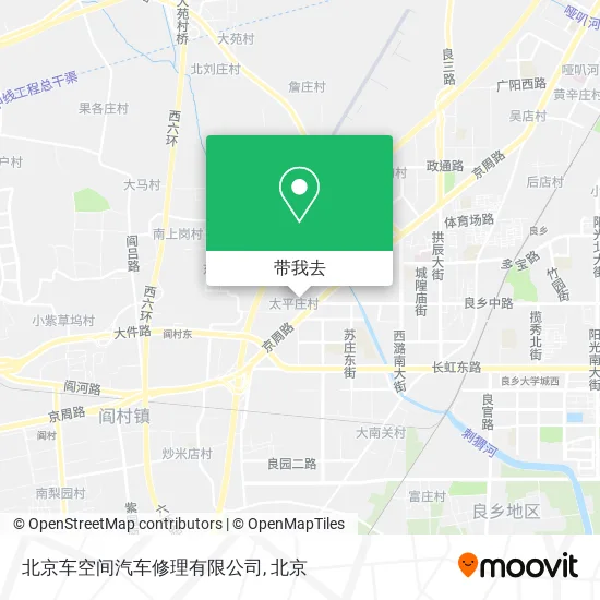 北京车空间汽车修理有限公司地图