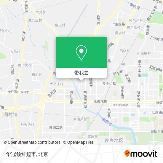 华冠领鲜超市地图