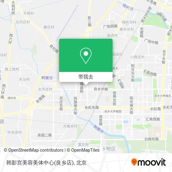 韩影宫美容美体中心(良乡店)地图
