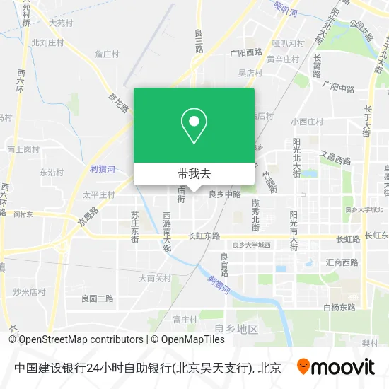 中国建设银行24小时自助银行(北京昊天支行)地图