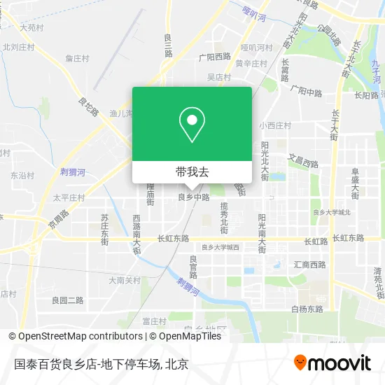 国泰百货良乡店-地下停车场地图