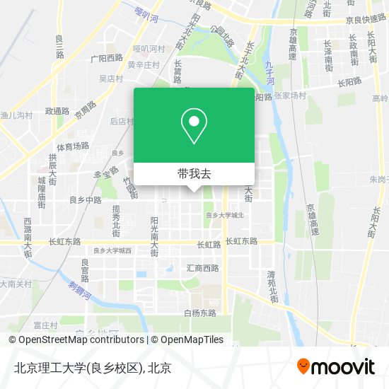 北京理工大学(良乡校区)地图