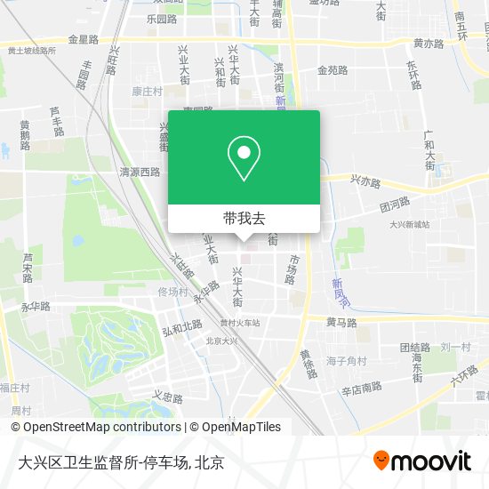 大兴区卫生监督所-停车场地图