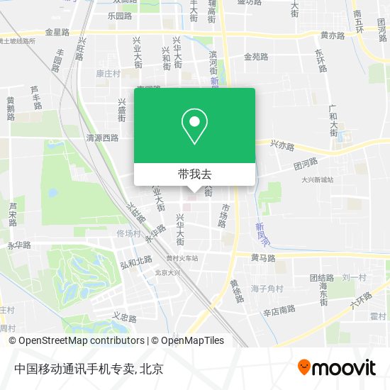 中国移动通讯手机专卖地图