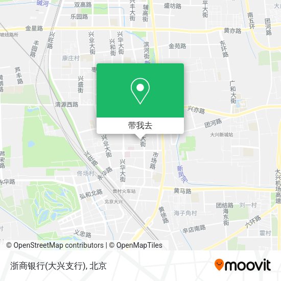 浙商银行(大兴支行)地图