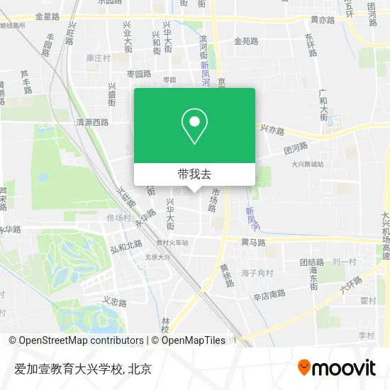 爱加壹教育大兴学校地图