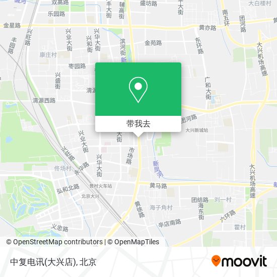 中复电讯(大兴店)地图