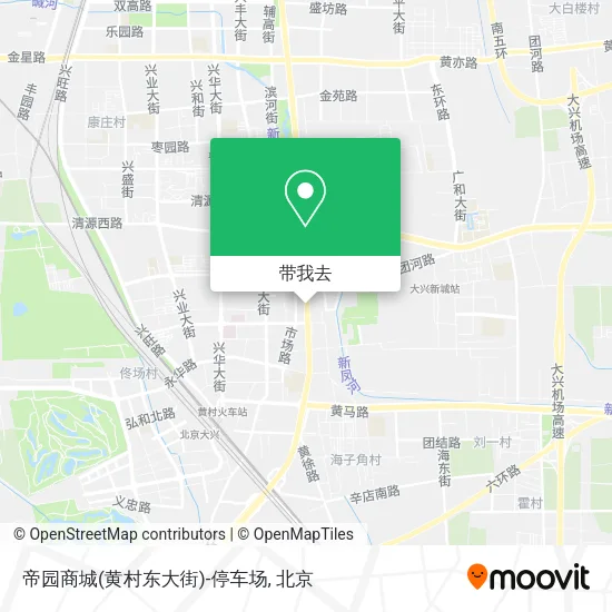 帝园商城(黄村东大街)-停车场地图