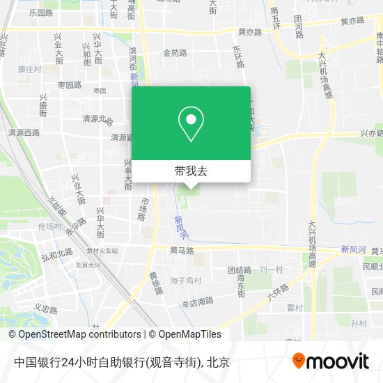 中国银行24小时自助银行(观音寺街)地图