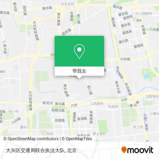 大兴区交通局联合执法大队地图
