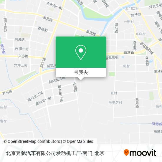 北京奔驰汽车有限公司发动机工厂-南门地图