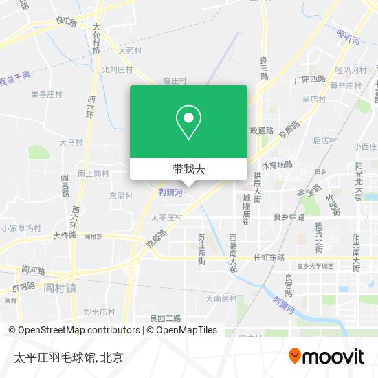 太平庄羽毛球馆地图