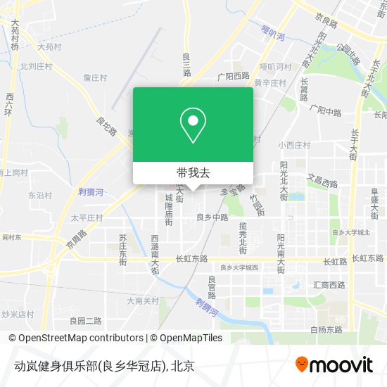 动岚健身俱乐部(良乡华冠店)地图