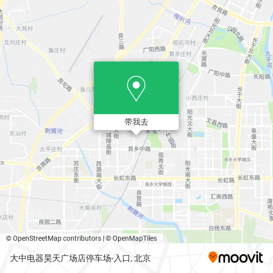 大中电器昊天广场店停车场-入口地图