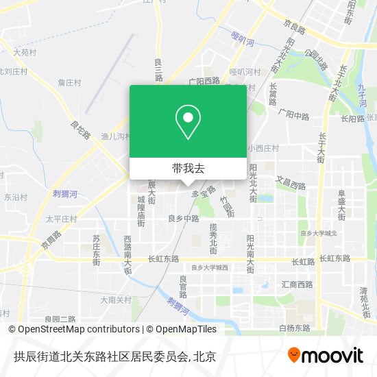 拱辰街道北关东路社区居民委员会地图