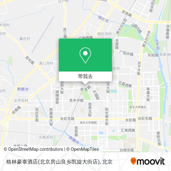 格林豪泰酒店(北京房山良乡凯旋大街店)地图