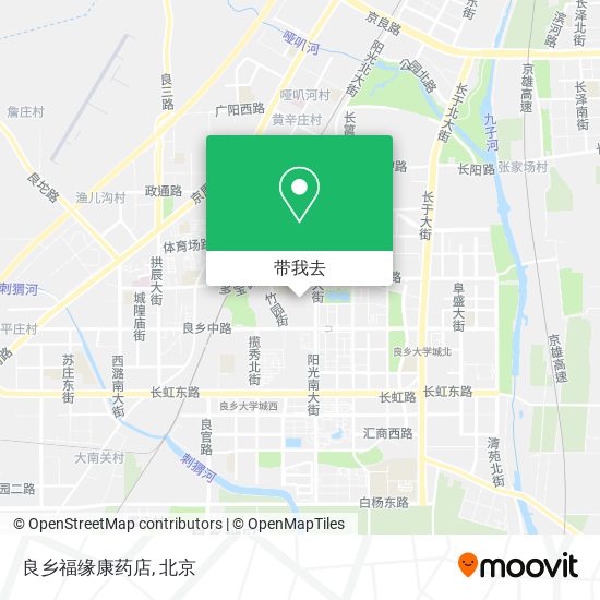 良乡福缘康药店地图