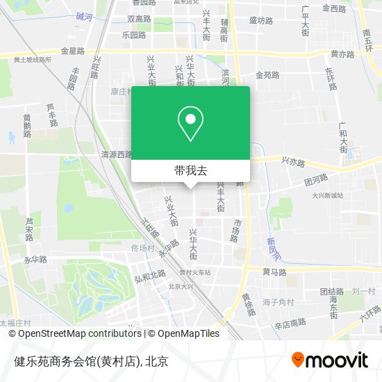 健乐苑商务会馆(黄村店)地图