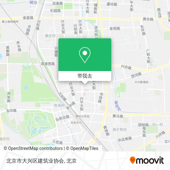 北京市大兴区建筑业协会地图