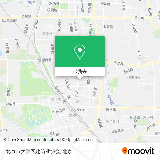 北京市大兴区建筑业协会地图