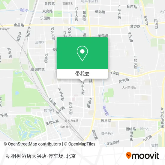 梧桐树酒店大兴店-停车场地图