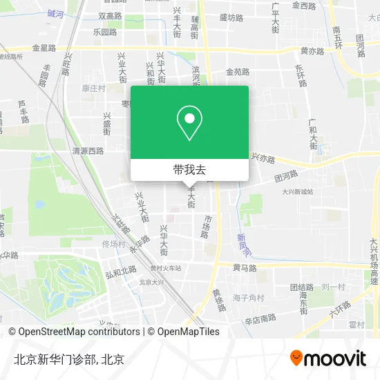 北京新华门诊部地图