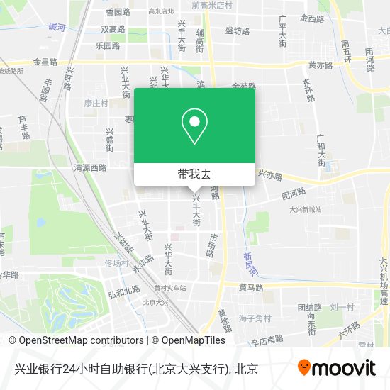 兴业银行24小时自助银行(北京大兴支行)地图