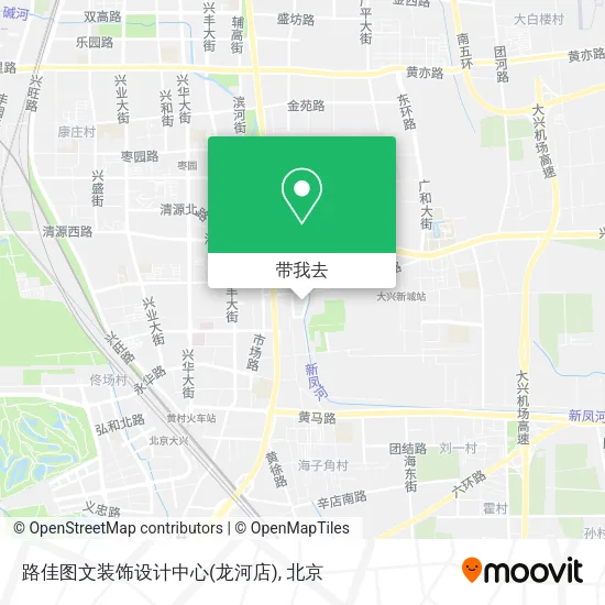 路佳图文装饰设计中心(龙河店)地图