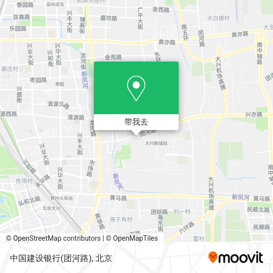 中国建设银行(团河路)地图