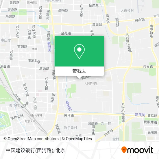 中国建设银行(团河路)地图
