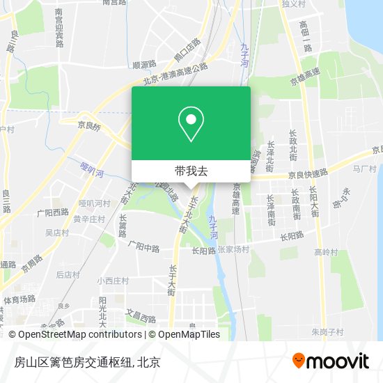 房山区篱笆房交通枢纽地图