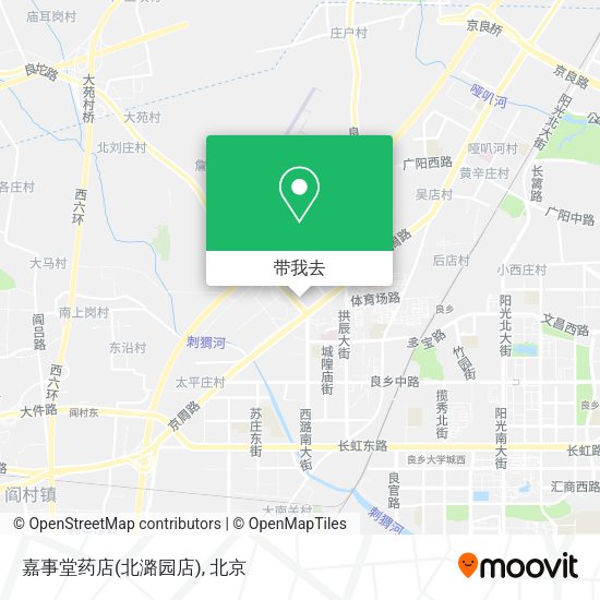嘉事堂药店(北潞园店)地图