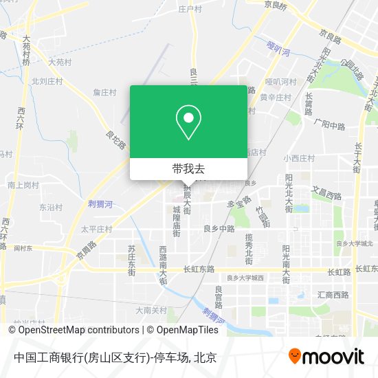 中国工商银行(房山区支行)-停车场地图