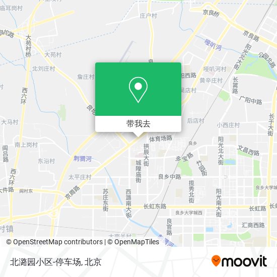 北潞园小区-停车场地图