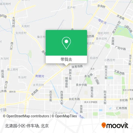 北潞园小区-停车场地图