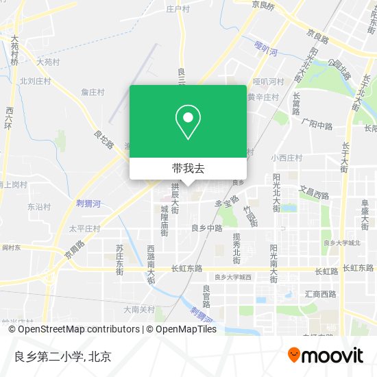 良乡第二小学地图