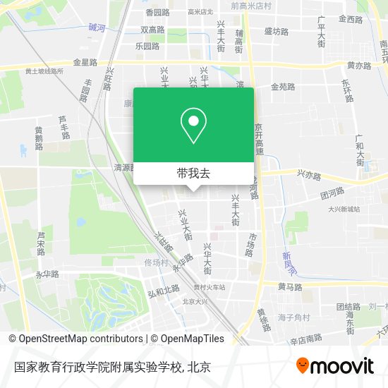国家教育行政学院附属实验学校地图