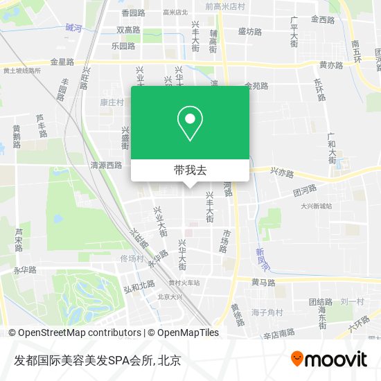 发都国际美容美发SPA会所地图
