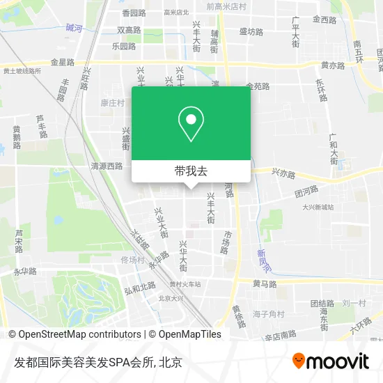 发都国际美容美发SPA会所地图