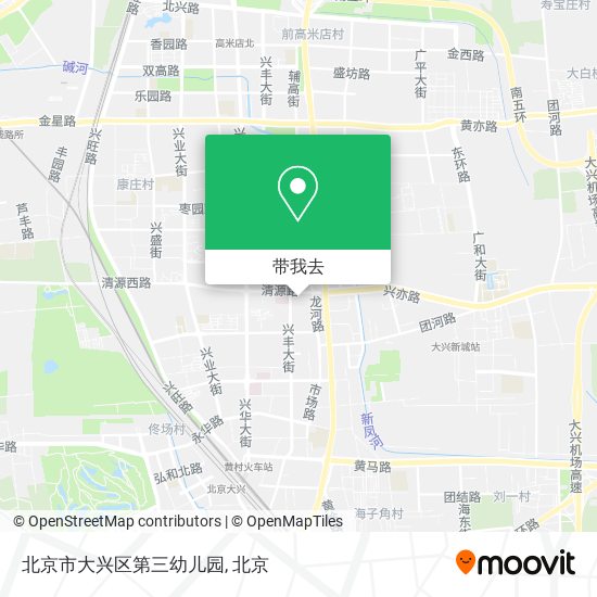 北京市大兴区第三幼儿园地图
