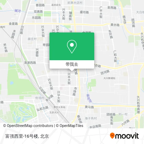 富强西里-16号楼地图