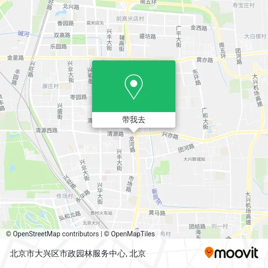 北京市大兴区市政园林服务中心地图