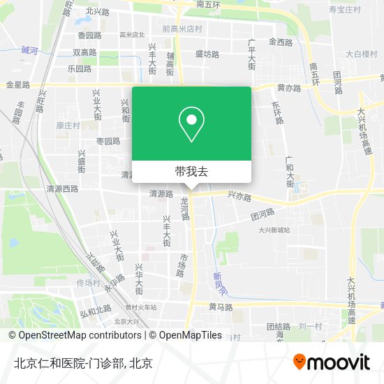 北京仁和医院-门诊部地图