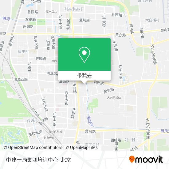 中建一局集团培训中心地图