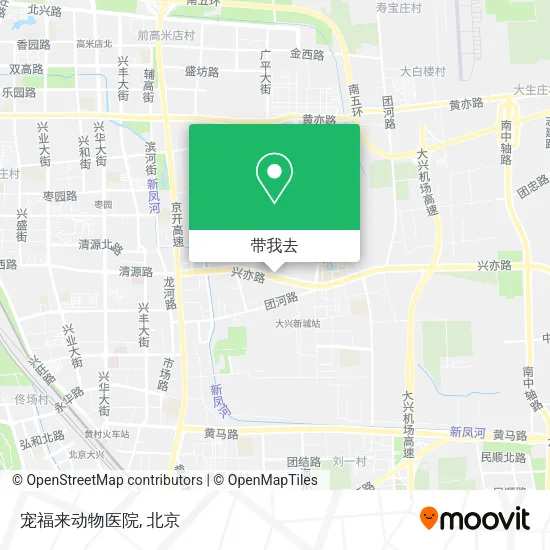 宠福来动物医院地图