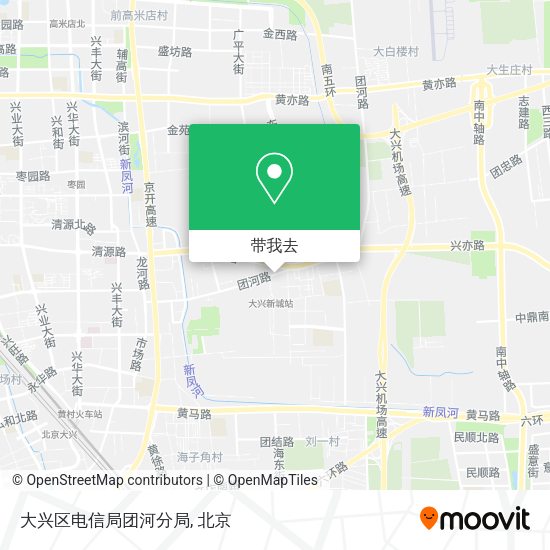 大兴区电信局团河分局地图