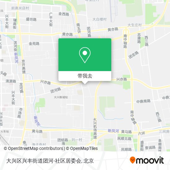 大兴区兴丰街道团河-社区居委会地图