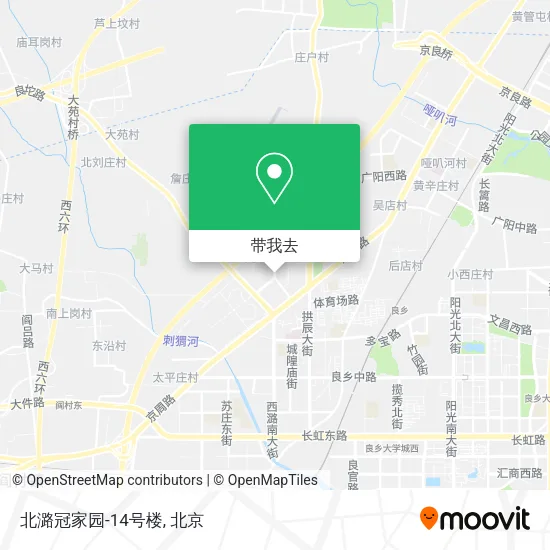 北潞冠家园-14号楼地图