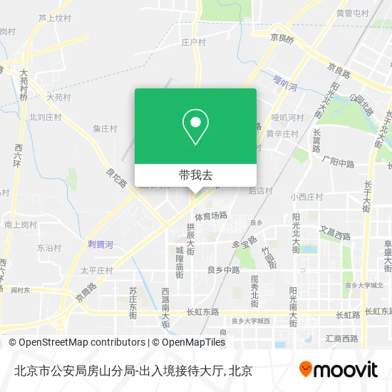 北京市公安局房山分局-出入境接待大厅地图
