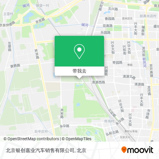 北京银创嘉业汽车销售有限公司地图